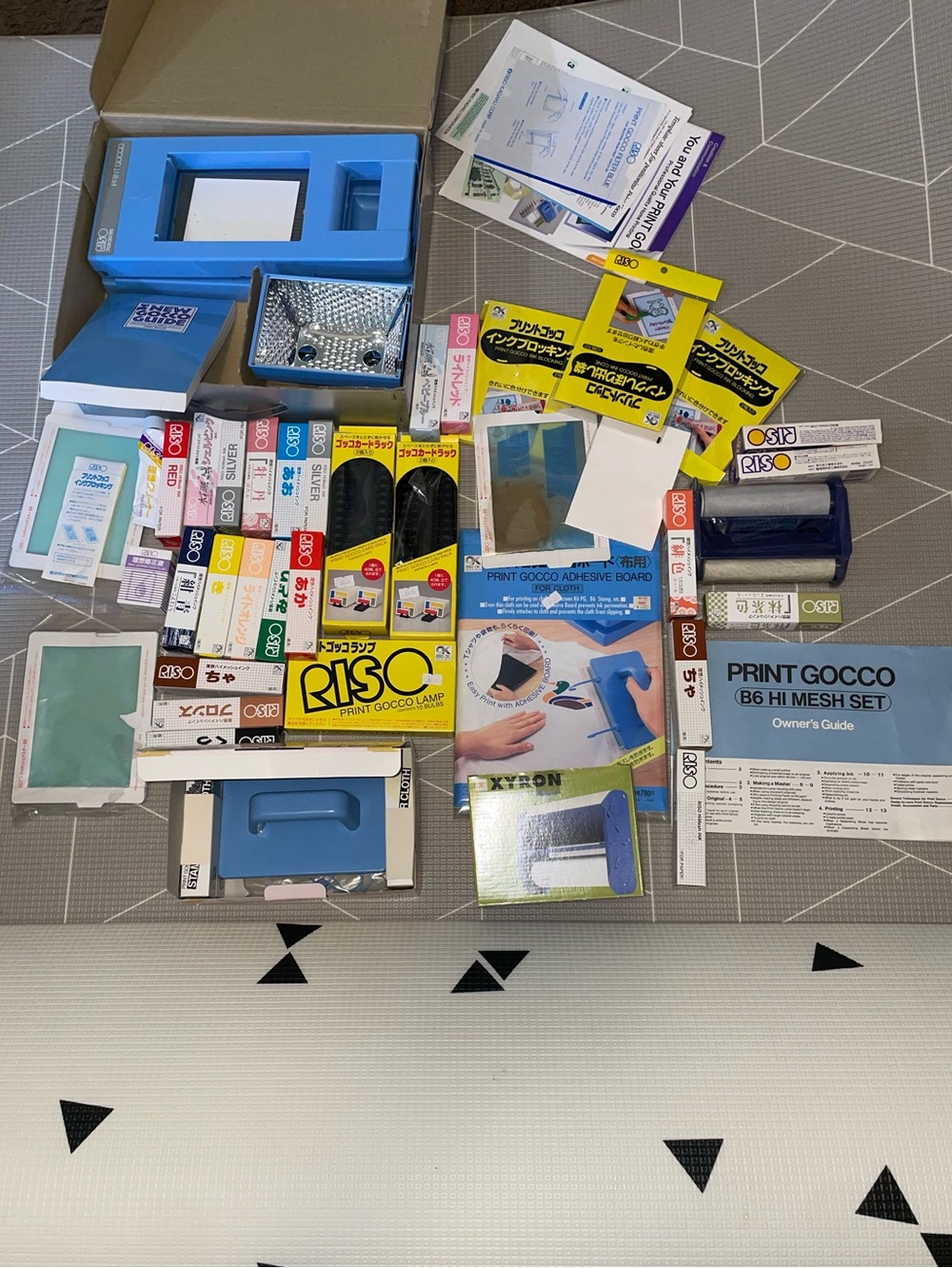 Riso Print Gocco B6 Mesh Set & Accessories by - Blue